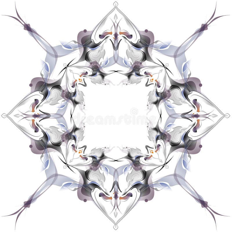 Modèle abstrait d'hiver dans le style d'Art Nouveau illustration de vecteur