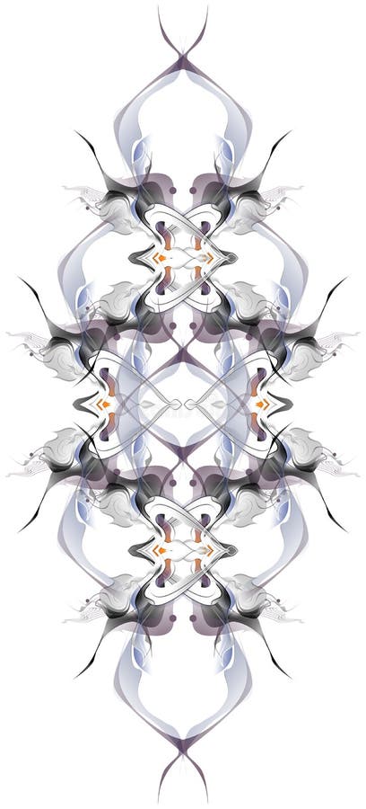 Modèle abstrait d'hiver dans le style d'Art Nouveau illustration stock