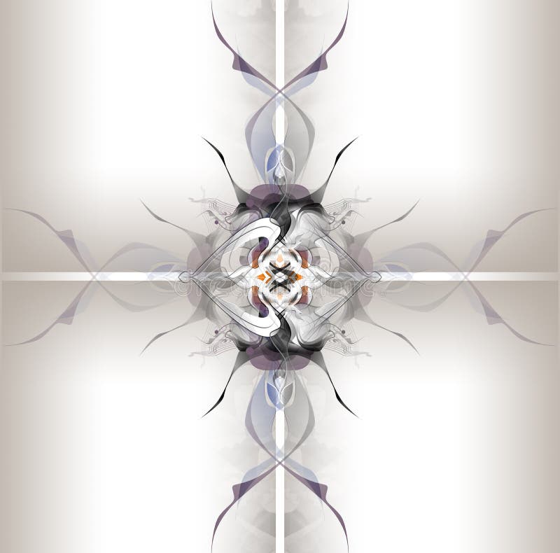 Modèle abstrait d'hiver dans le style d'Art Nouveau illustration libre de droits