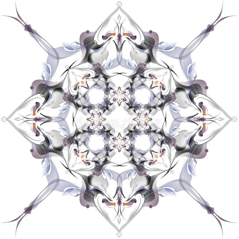 Modèle abstrait d'hiver dans le style d'Art Nouveau illustration stock