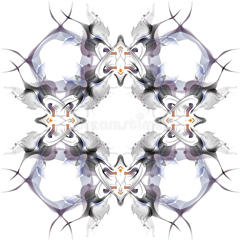 Modèle abstrait d'hiver dans le style d'Art Nouveau illustration stock