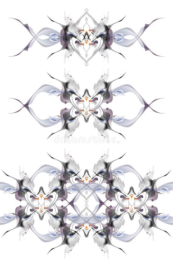 Modèle abstrait d'hiver dans le style d'Art Nouveau illustration stock