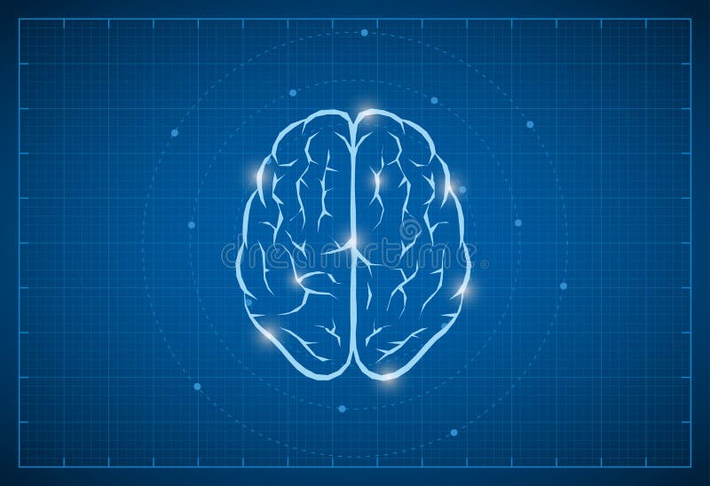 Modèle Brain Symbol illustration de vecteur Modèle Brain Symbol illustration de vecteur