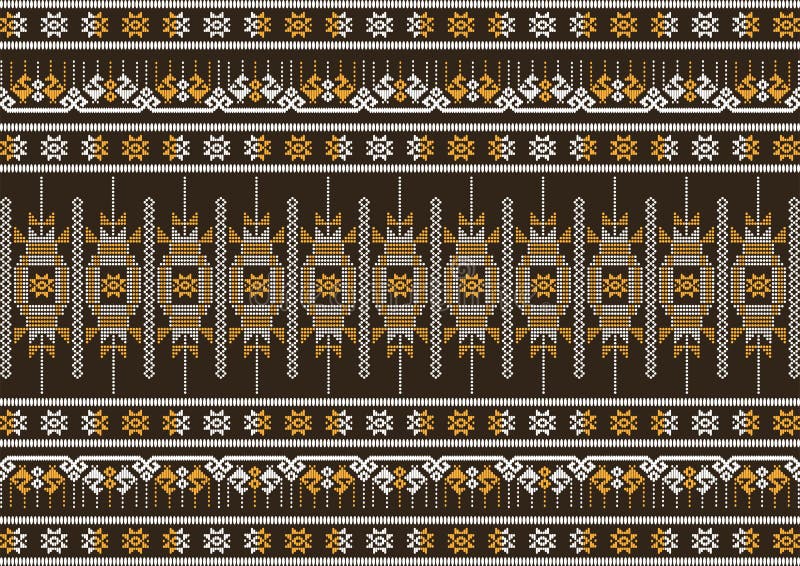 Modèle brun et orange de tissu en soie illustration stock Modèle brun et orange de tissu en soie illustration stock