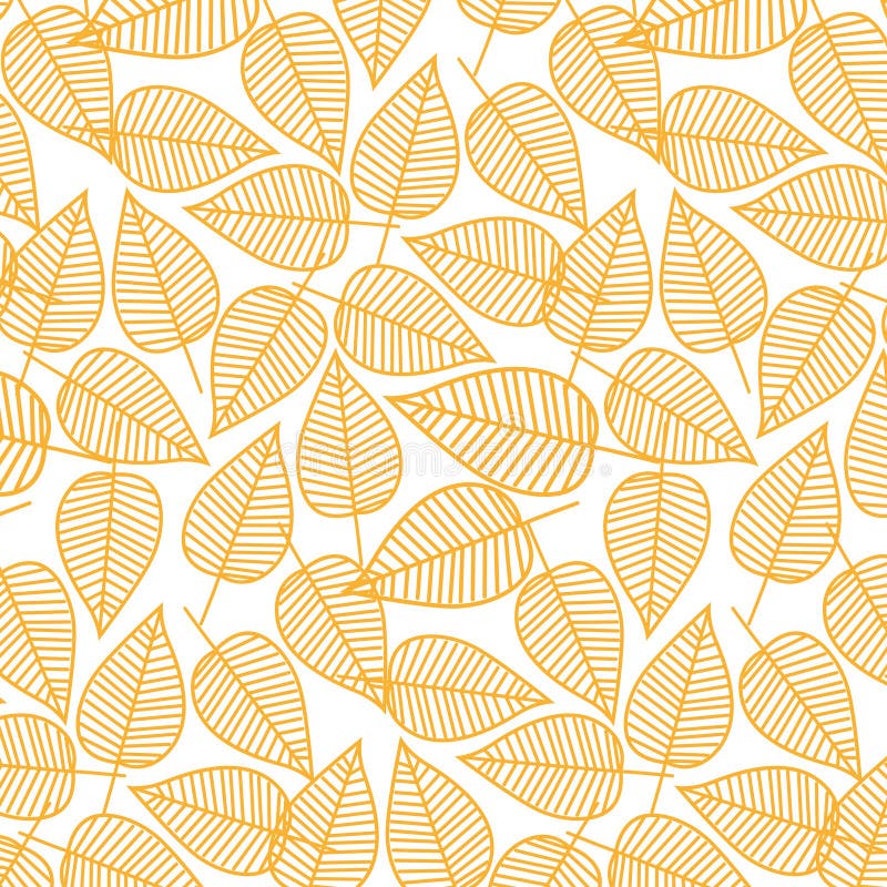 Modèle d'automne des feuilles Illustration de vecteur Fond sans couture illustration stock
