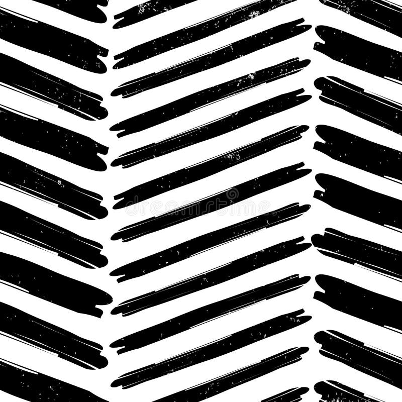 Modèle de Chevron tiré par la main illustration de vecteur Modèle de Chevron tiré par la main illustration de vecteur