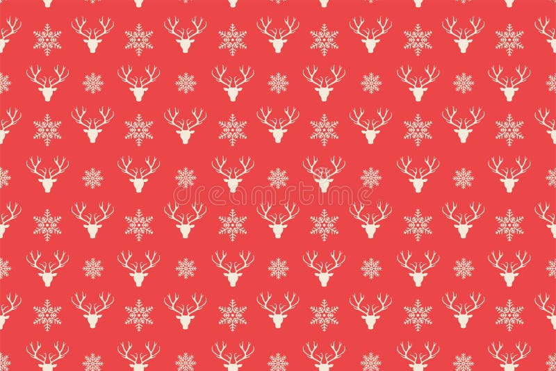 Modèle de Joyeux Noël sans couture Fond principal de renne illustration de vecteur Modèle de Joyeux Noël sans couture Fond principal de renne illustration de vecteur