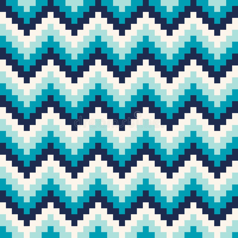 Modèle de pixel de Chevron Fond sans joint de vecteur illustration libre de droits