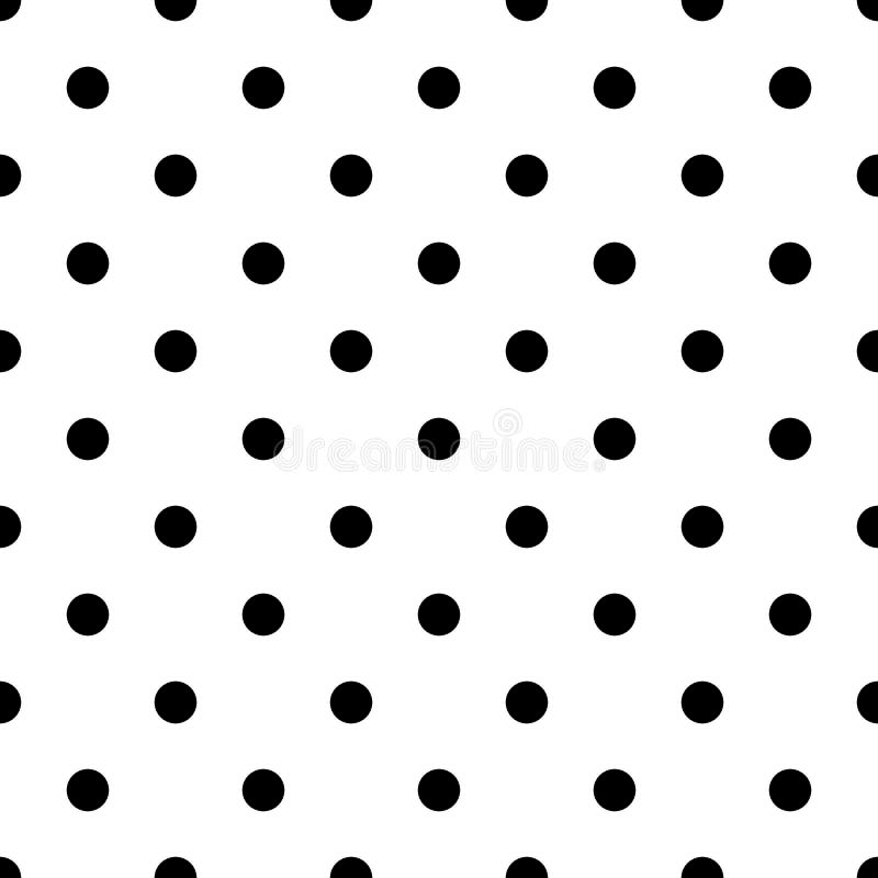Modèle de point noir et blanc abstrait sans couture - graphique tramé simple de fond de vecteur des cercles illustration stock Modèle de point noir et blanc abstrait sans couture - graphique tramé simple de fond de vecteur des cercles illustration stock