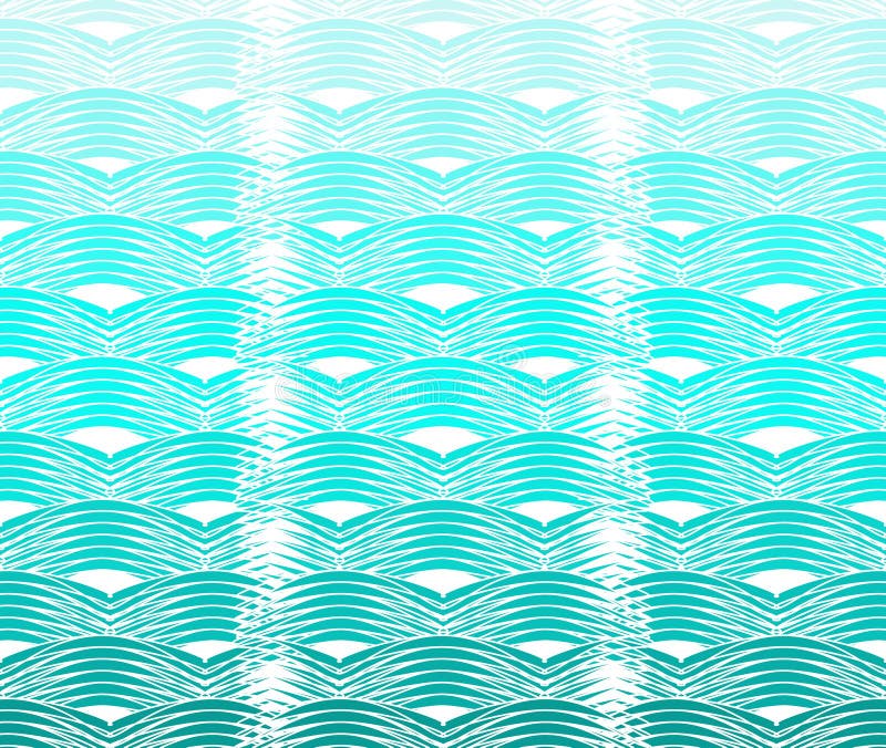 Modèle de vagues sinueux illustration stock Modèle de vagues sinueux illustration stock