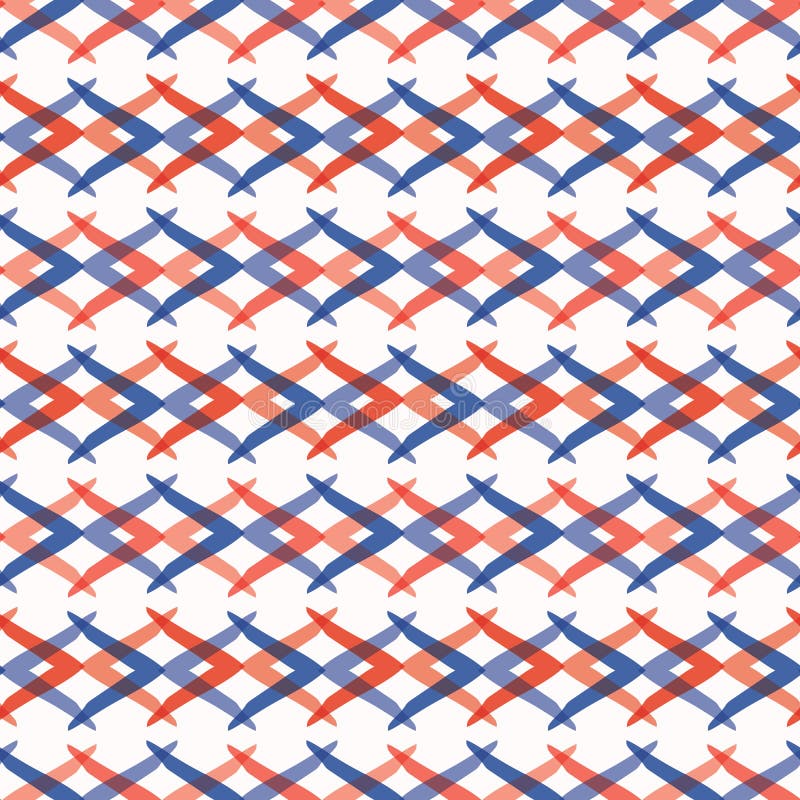 Modèle de vecteur de Memphis Style Weave Stripes Seamless, lignes de verrouillage tirées par la main illustration stock Modèle de vecteur de Memphis Style Weave Stripes Seamless, lignes de verrouillage tirées par la main illustration stock