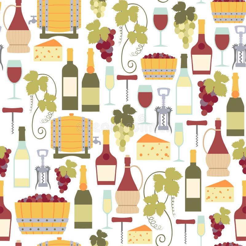 Modèle de vin illustration libre de droits Modèle de vin illustration libre de droits