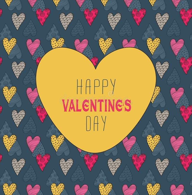 Modèle du ` s de Valentine illustration stock Modèle du ` s de Valentine illustration stock