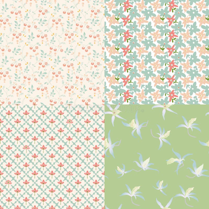 Modèle floral illustration de vecteur