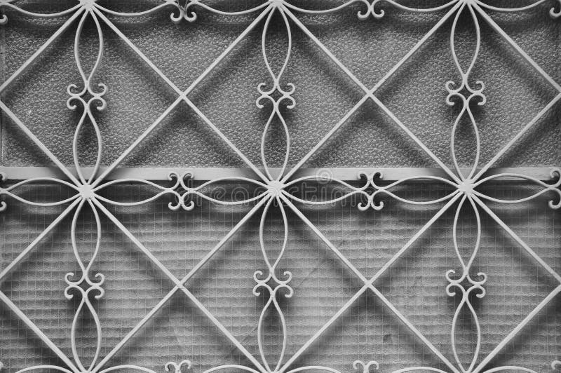 Modèle floral de cadre de porte en métal images stock Modèle floral de cadre de porte en métal images stock