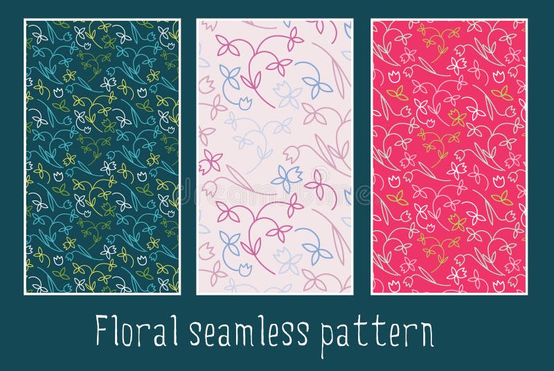 Modèle floral de vecteur illustration de vecteur Modèle floral de vecteur illustration de vecteur