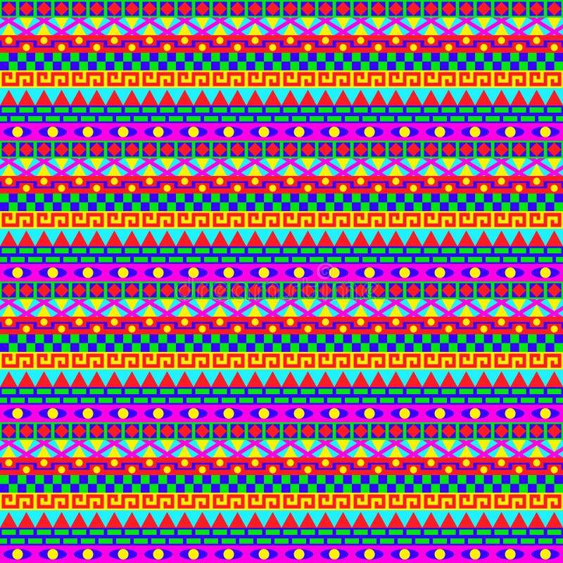Modèle géométrique coloré de rayures illustration libre de droits Modèle géométrique coloré de rayures illustration libre de droits