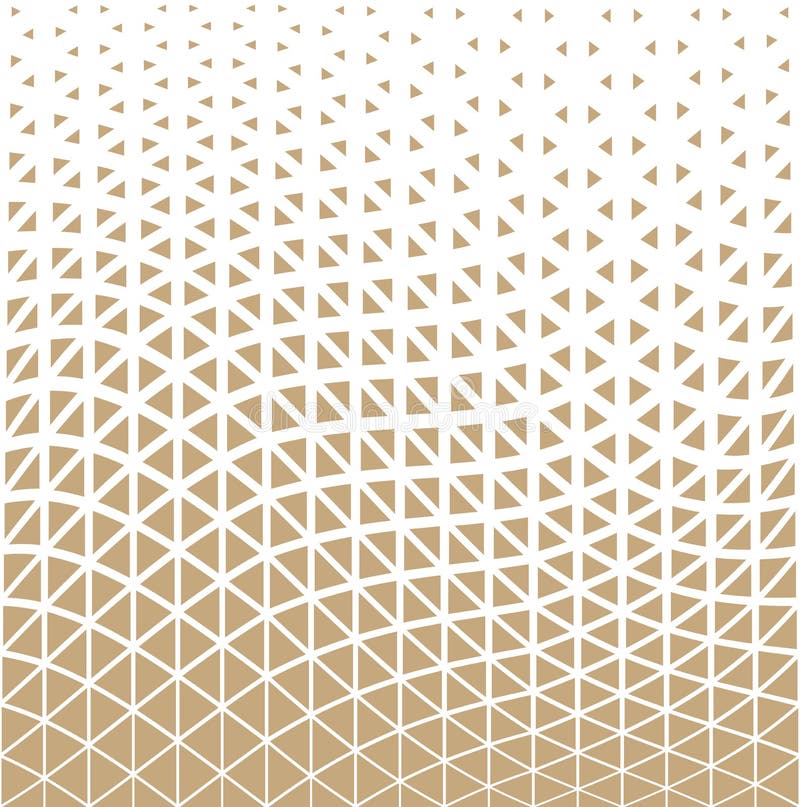 Modèle géométrique d'image tramée de conception de triangle d'or abstrait