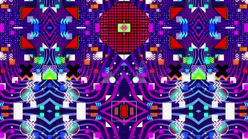 Modèle géométrique rétro-futuriste illustration libre de droits