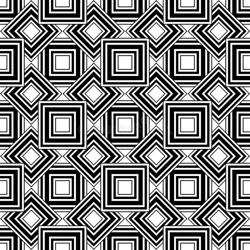 Modèle géométrique sans couture, backgr simple noir et blanc de vecteur illustration de vecteur Modèle géométrique sans couture, backgr simple noir et blanc de vecteur illustration de vecteur