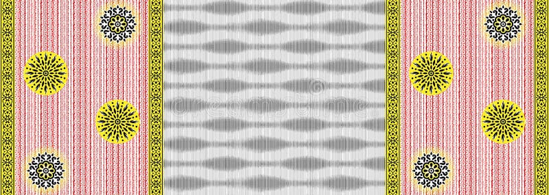 Modèle géométrique sans couture de rayure avec le fond d'ornement illustration de vecteur Modèle géométrique sans couture de rayure avec le fond d'ornement illustration de vecteur