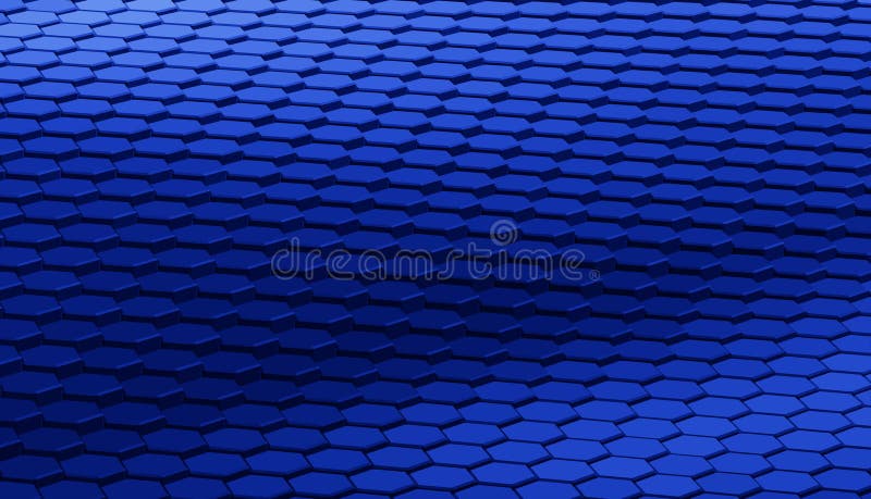 Abstract futuristic surface hexagon pattern with blue light rays. Vector. Abstract futuristic surface hexagon pattern with blue light rays. Vector