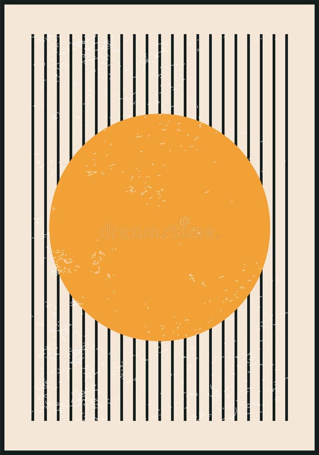 Modèle minimal de vecteur d'affiche une vingtaine d'années au dessin géométrique avec des formes primitives illustration stock