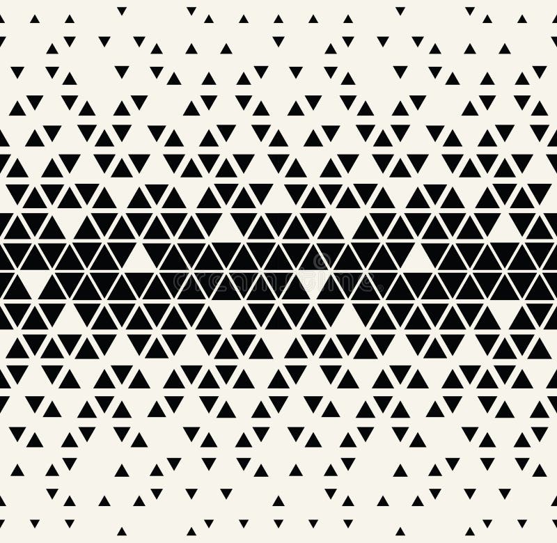 Modèle noir et blanc géométrique abstrait d'image tramée de triangle de conception graphique Modèle noir et blanc géométrique abstrait d'image tramée de triangle de conception graphique