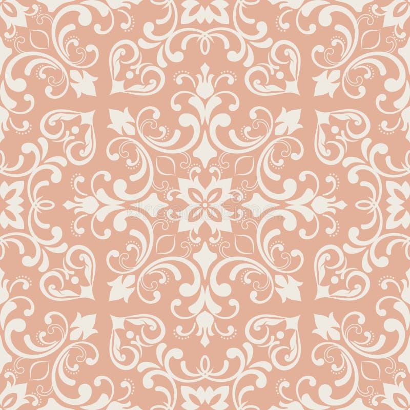 Modèle oriental avec la damassé, l'arabesque et les éléments floraux Fond abstrait sans joint illustration libre de droits Modèle oriental avec la damassé, l'arabesque et les éléments floraux Fond abstrait sans joint illustration libre de droits
