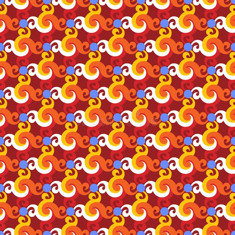 Modèle sans couture abstrait avec des remous ou la torsion, mélange illustration stock Modèle sans couture abstrait avec des remous ou la torsion, mélange illustration stock