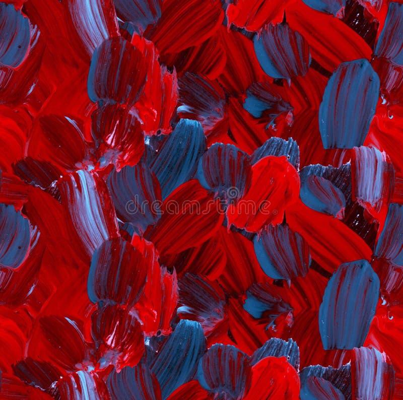 Modèle sans couture abstrait de peinture dans la couleur rouge et bleue photographie stock libre de droits Modèle sans couture abstrait de peinture dans la couleur rouge et bleue photographie stock libre de droits