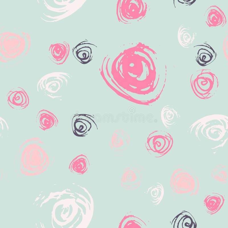 Modèle sans couture abstrait de roses dans des couleurs en pastel illustration stock Modèle sans couture abstrait de roses dans des couleurs en pastel illustration stock