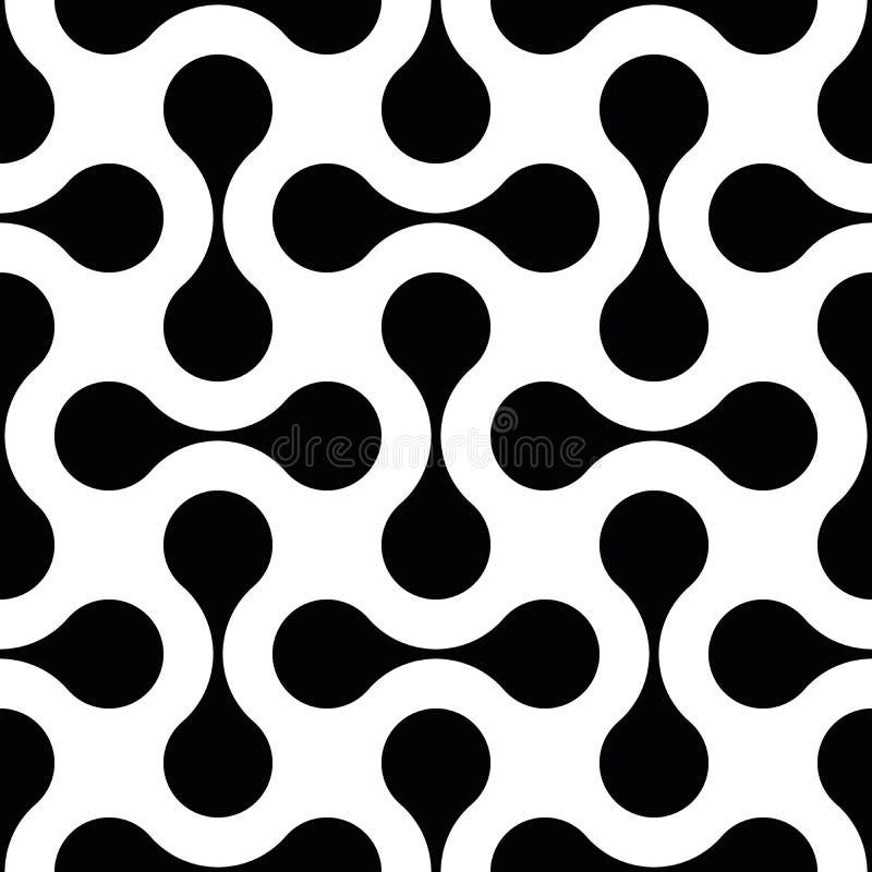 Abstract seamless pattern of connected dots. Black and white abstract background. Simple flat vector illustration. Abstract seamless pattern of connected dots. Black and white abstract background. Simple flat vector illustration.