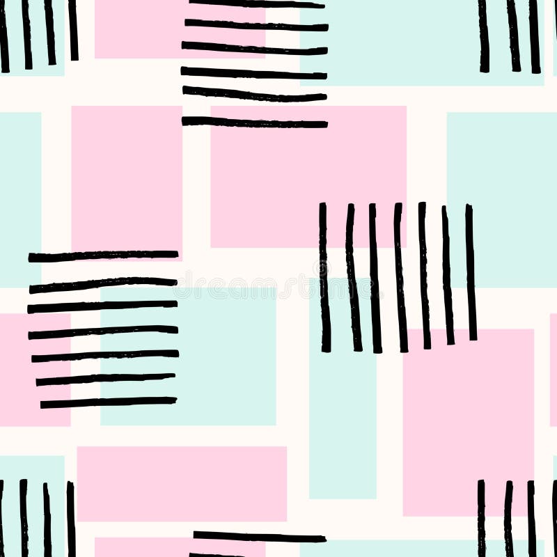 Modèle sans couture abstrait tiré par la main illustration de vecteur Modèle sans couture abstrait tiré par la main illustration de vecteur