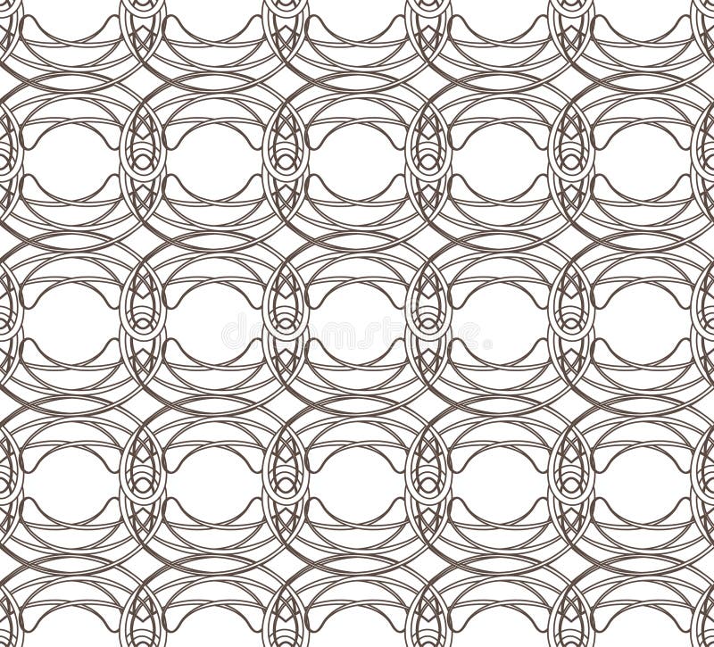 Motif harmonieux avec maille circulaire tissée illustration stock