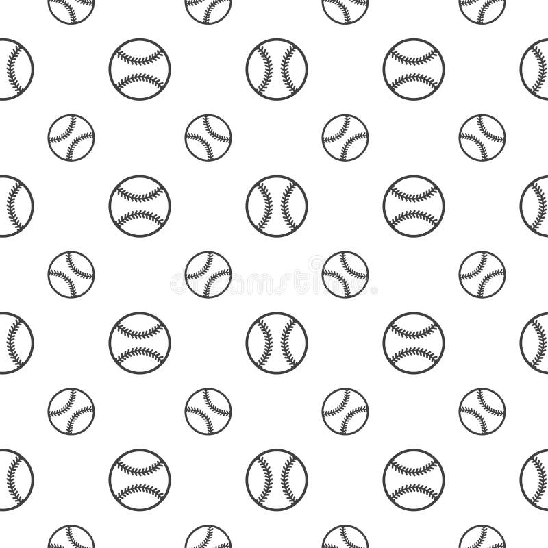 Modèle sans couture avec le base-ball illustration stock Modèle sans couture avec le base-ball illustration stock
