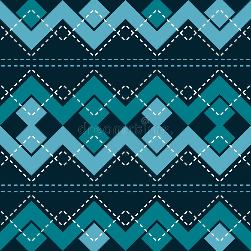 Modèle sans couture avec le zigzag et les places reliées illustration libre de droits Modèle sans couture avec le zigzag et les places reliées illustration libre de droits