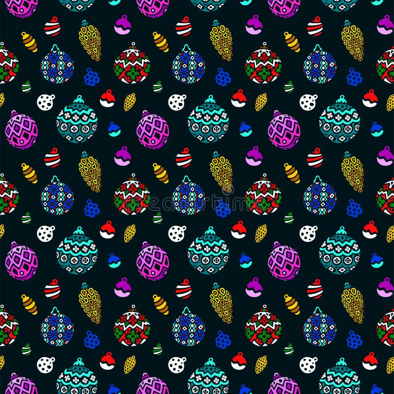 Modèle sans couture coloré gentil avec des jouets de Noël illustration libre de droits Modèle sans couture coloré gentil avec des jouets de Noël illustration libre de droits