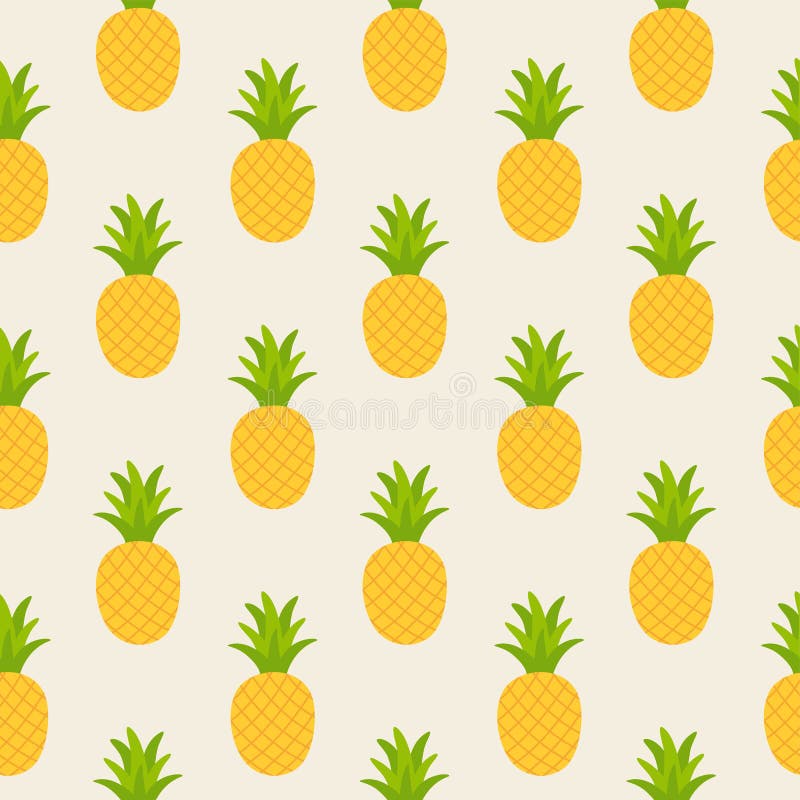 Modèle sans couture d'ananas jaune illustration libre de droits Modèle sans couture d'ananas jaune illustration libre de droits