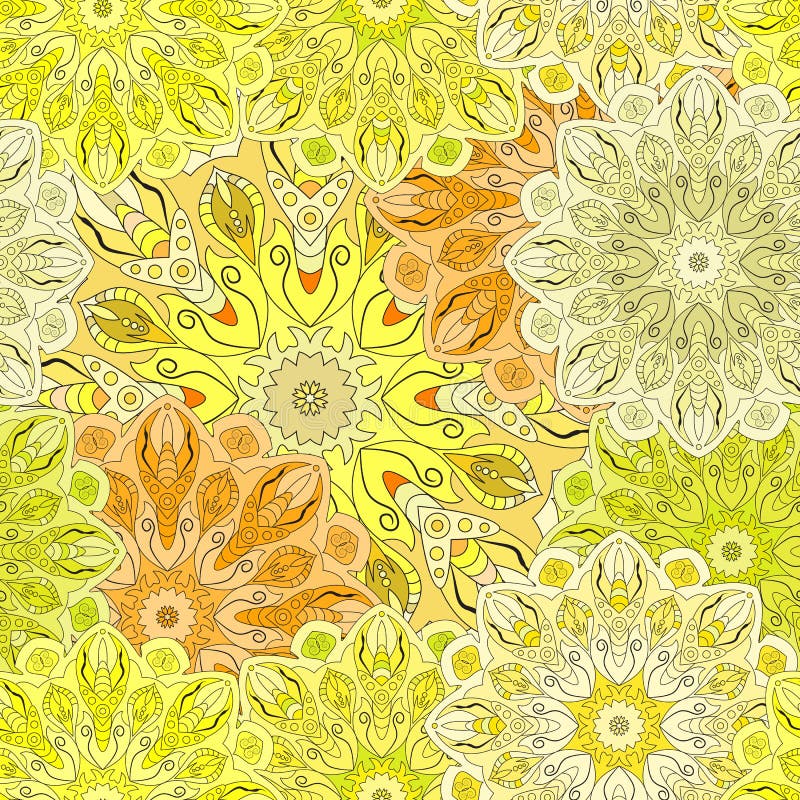 Modèle sans couture d'or avec l'ornement floral oriental Conception orientale florale dans l'Aztèque, turc, Pakistan, Indien, chi illustration de vecteur Modèle sans couture d'or avec l'ornement floral oriental Conception orientale florale dans l'Aztèque, turc, Pakistan, Indien, chi illustration de vecteur