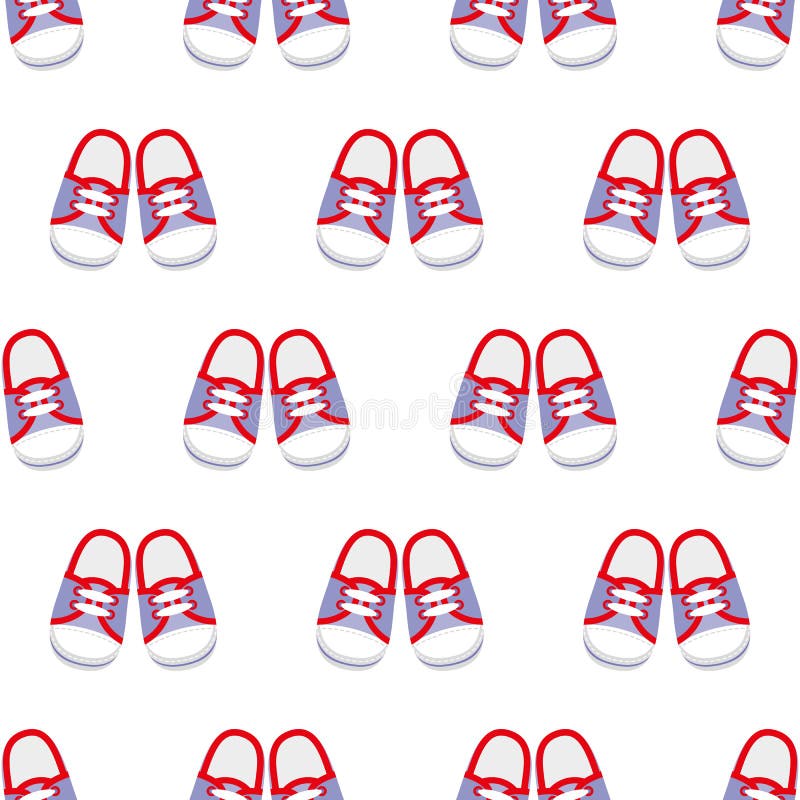 Modèle sans couture d'espadrilles illustration stock Modèle sans couture d'espadrilles illustration stock