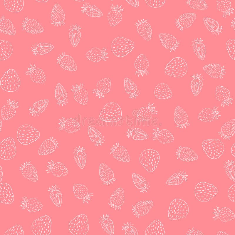 Modèle sans couture de baies blanches de fraise sur un fond rose illustration libre de droits Modèle sans couture de baies blanches de fraise sur un fond rose illustration libre de droits