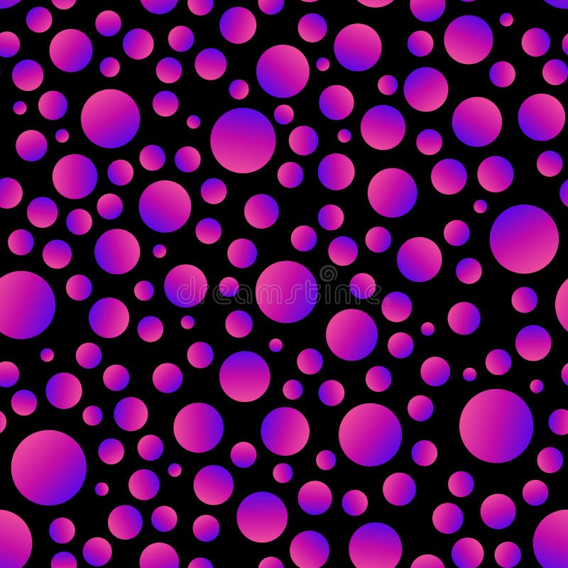 Modèle sans couture de cercles décoratifs colorés psychédéliques, circls lumineux de couleur de gradient roses et purpule, sur le illustration libre de droits Modèle sans couture de cercles décoratifs colorés psychédéliques, circls lumineux de couleur de gradient roses et purpule, sur le illustration libre de droits