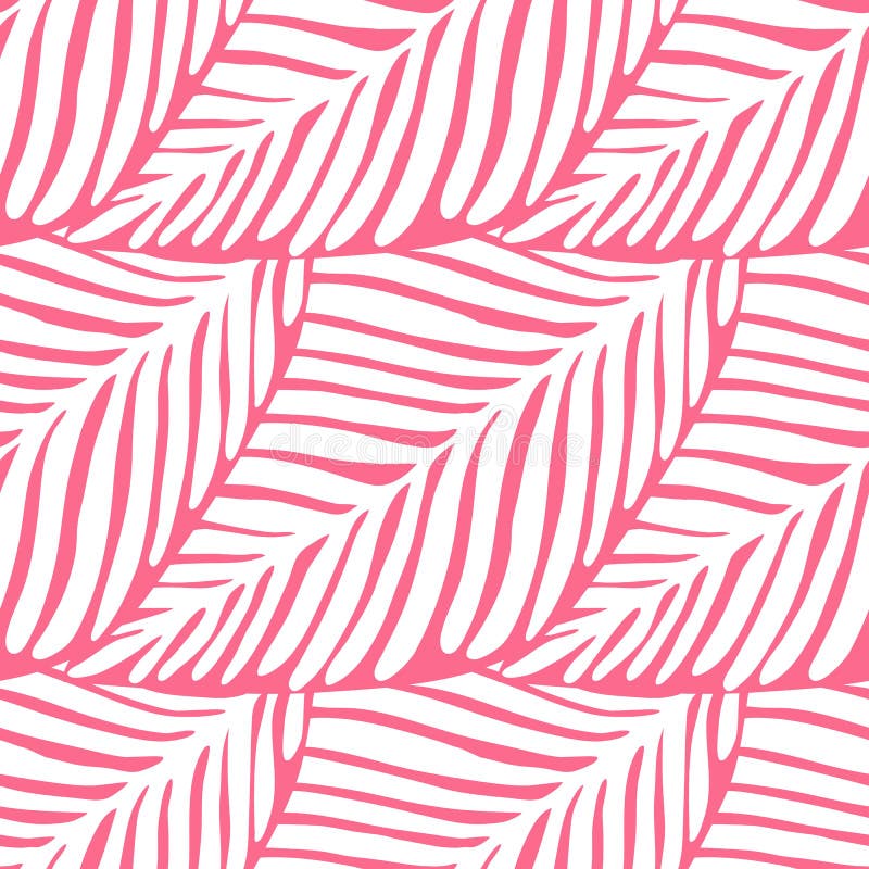 Modèle sans couture de feuille abstraite de rose Centrale exotique Configuration tropicale illustration libre de droits