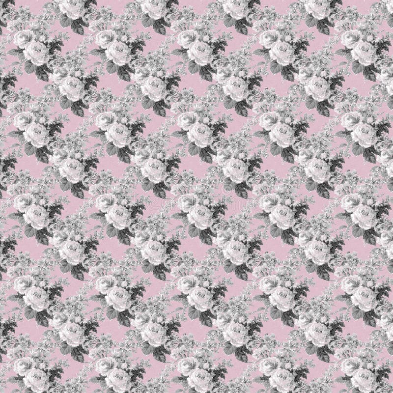 Modèle sans couture de fond floral minable de roses de vintage illustration stock Modèle sans couture de fond floral minable de roses de vintage illustration stock