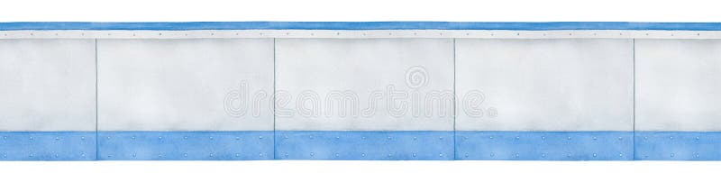 Modèle sans couture de frontière des panneaux gris vides illustration stock Modèle sans couture de frontière des panneaux gris vides illustration stock