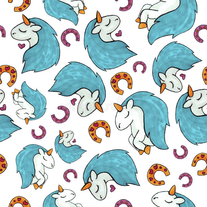 Modèle sans couture de licorne mignonne objets colorés répétant le fond pour le but de Web et d'impression illustration de vecteur Modèle sans couture de licorne mignonne objets colorés répétant le fond pour le but de Web et d'impression illustration de vecteur