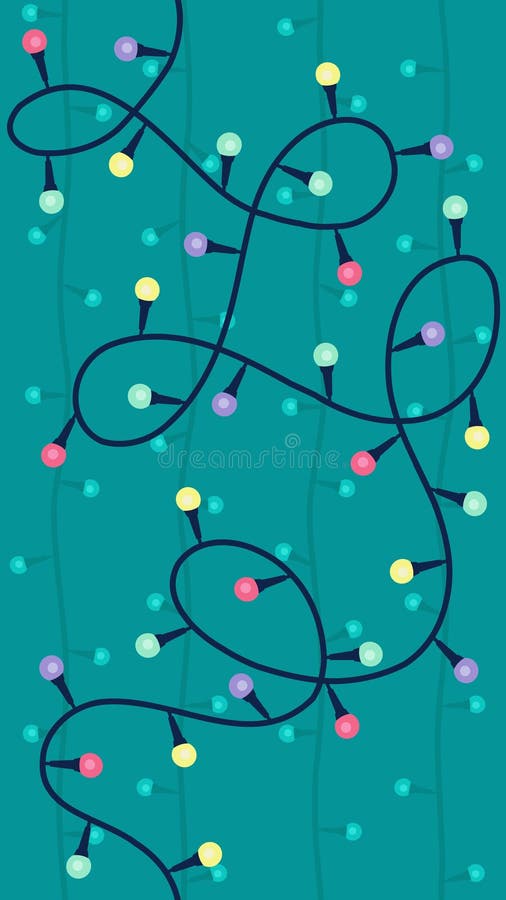 Modèle sans couture de lumières de Noël illustration stock Modèle sans couture de lumières de Noël illustration stock