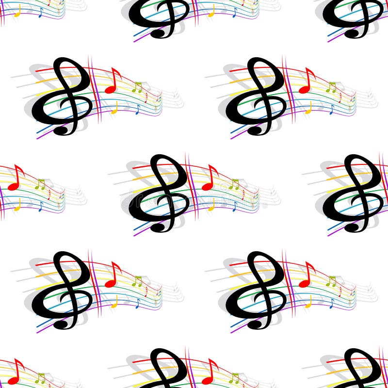 Motif de musique de fond continu illustration de vecteur