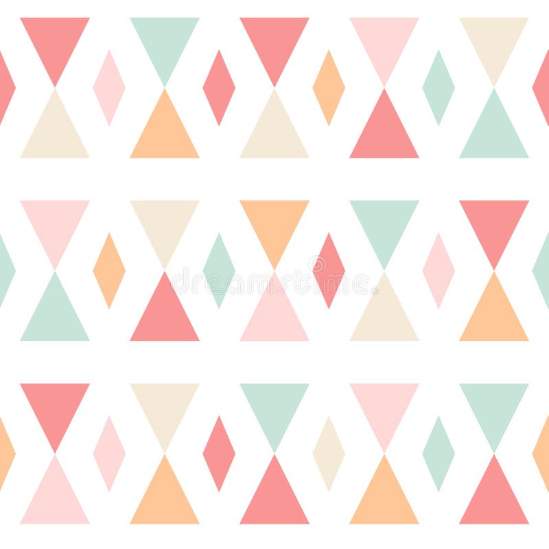 Modèle sans couture de triangles abstraites géométriques sur le blanc illustration libre de droits Modèle sans couture de triangles abstraites géométriques sur le blanc illustration libre de droits